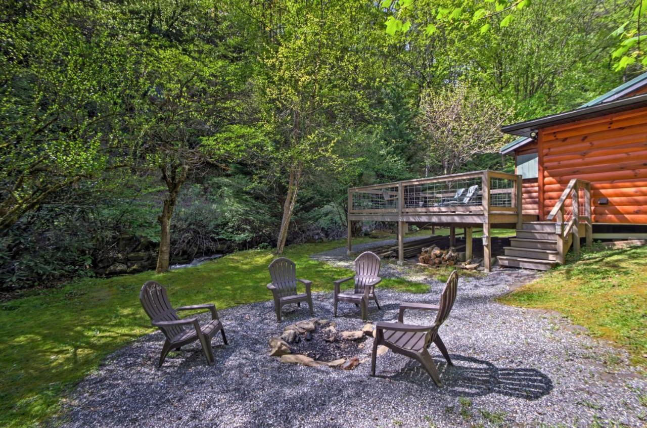 Bryson City Cabin With Fire Pit On Coopers Creek! Buitenkant foto