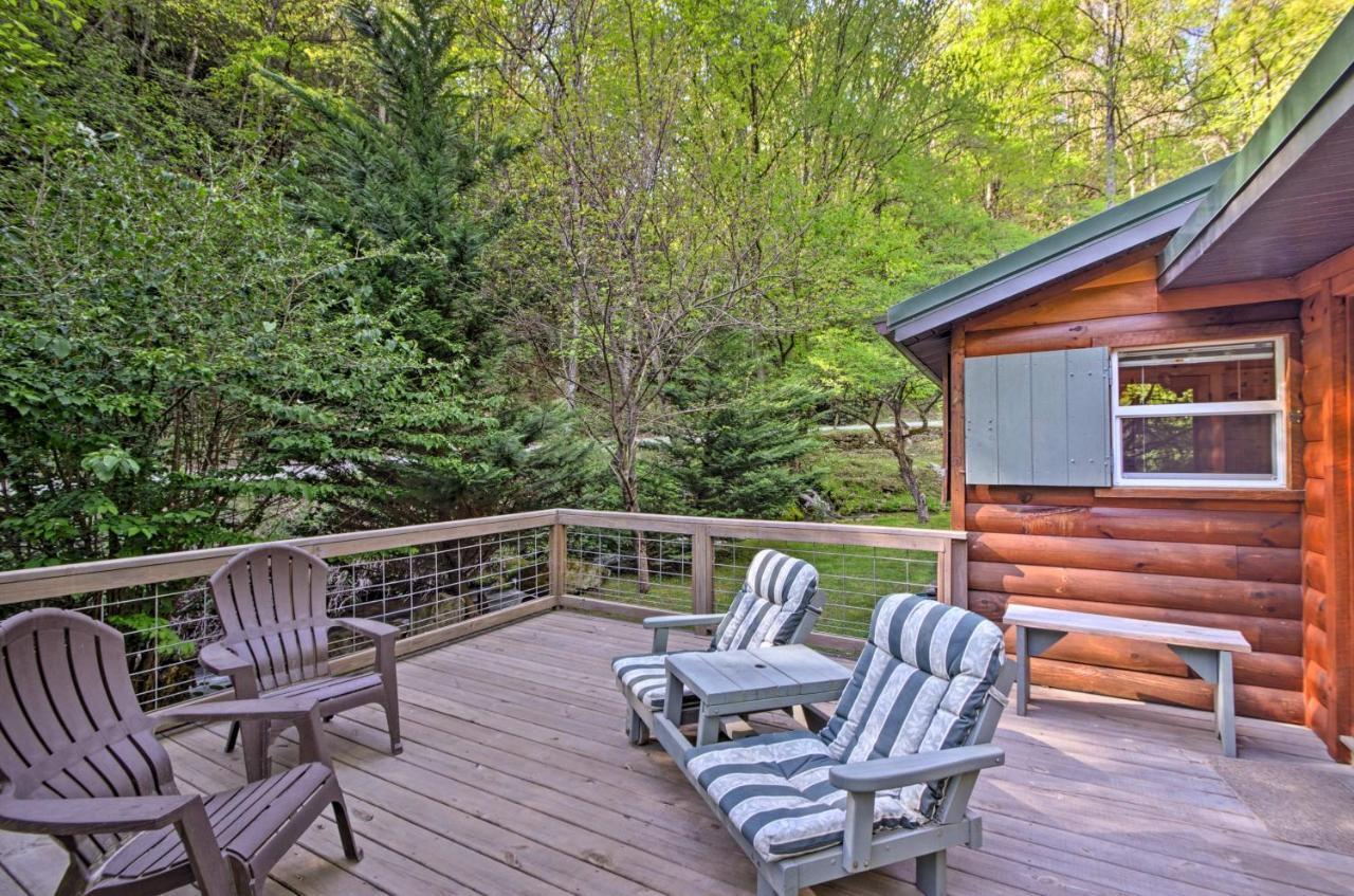 Bryson City Cabin With Fire Pit On Coopers Creek! Buitenkant foto