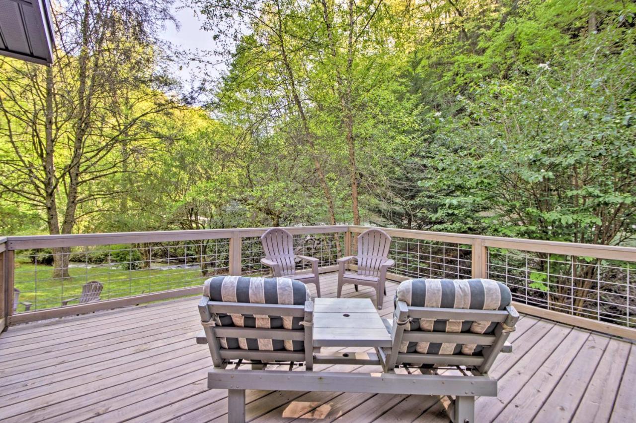 Bryson City Cabin With Fire Pit On Coopers Creek! Buitenkant foto
